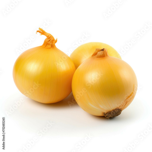 Wallpaper Mural Yellow onions isolated on white background Torontodigital.ca
