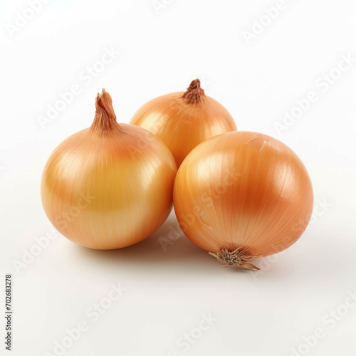 Sweet onions isolated on white background