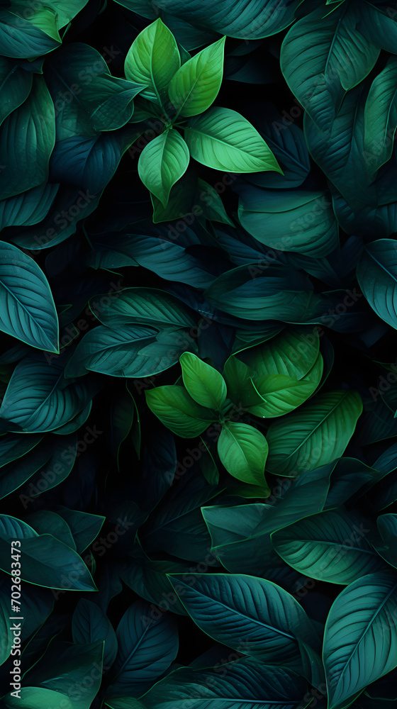 Fototapeta premium leaves nature background, closeup leaves texture, tropical leaves