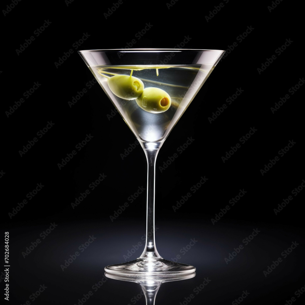 Martini Cocktail, isolated on white background Martini Cocktail, isolated on white background
