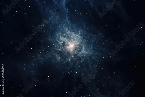 A close-up shot of a distant galaxy, taken from a telescope in a dark sky
