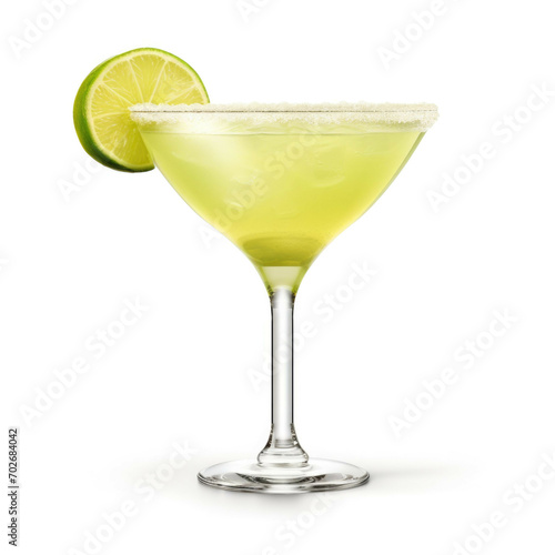 Margarita Cocktail, isolated on white background