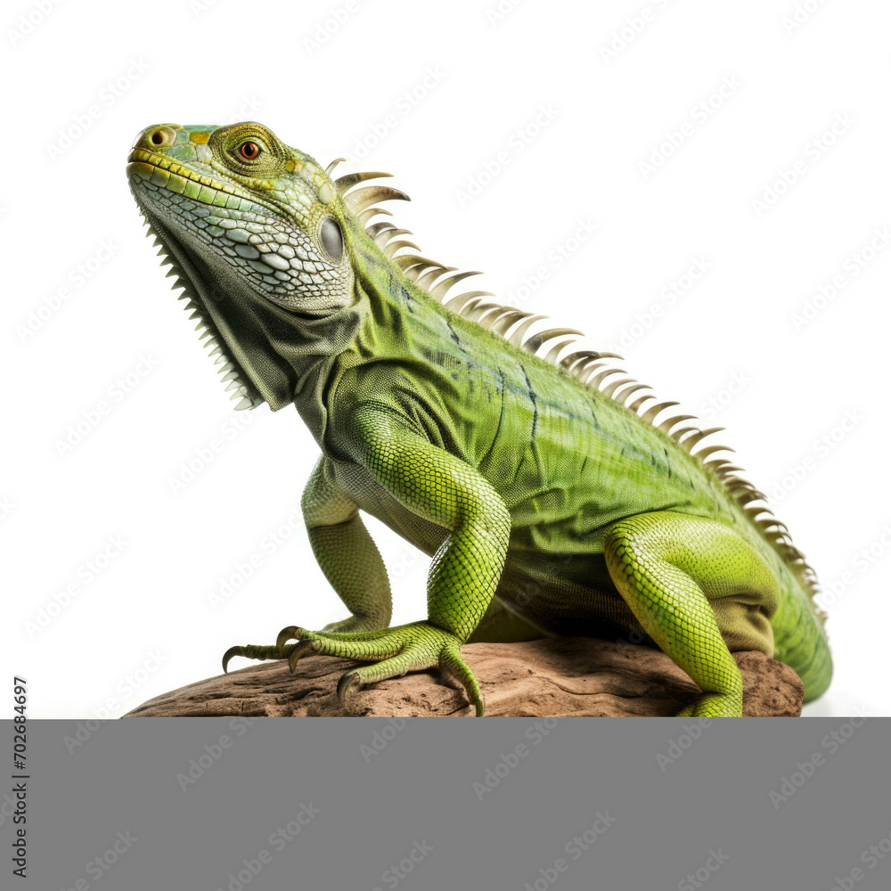 Obraz premium Iguana isolated on white background