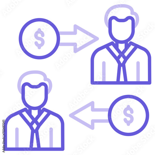 P2P Lending Icon of Banking iconset.