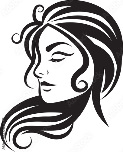 Face Woman icon, brush