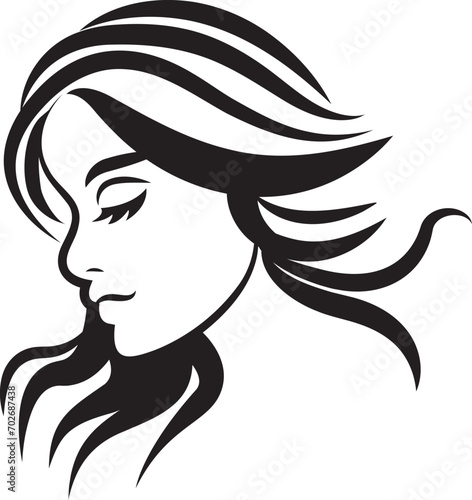 Face Woman icon, brush