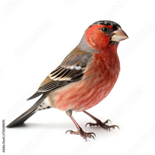 Finch isolated on white background