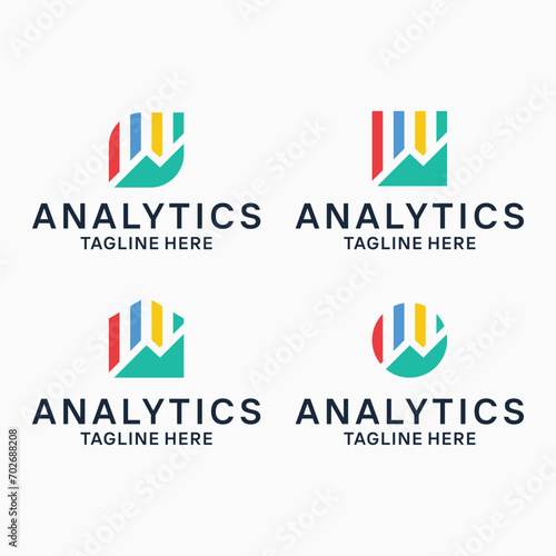 accounting, consulting, marketing, analytics logo collection