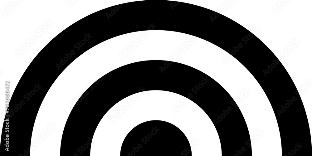 Rainbow line black icon Rainbow line black icon