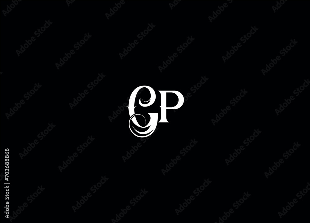 CP GP creative logo design and monogram logo CP GP creative logo design and monogram logo