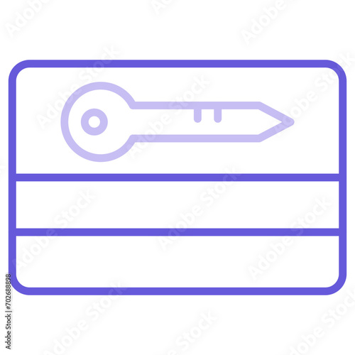 Card Key Icon of Protection and Security iconset.