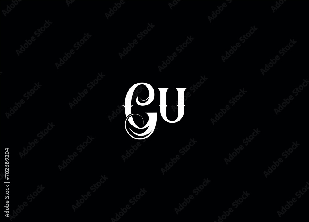 CU GU creative logo design and monogram logo CU GU creative logo design and monogram logo