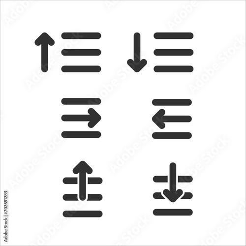 Set of sorting icons. Stock...