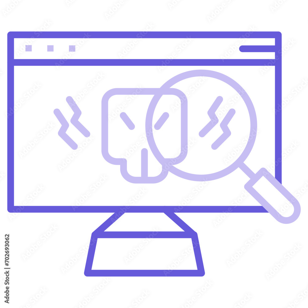Virus Detection Icon of Cyber Security iconset. Virus Detection Icon of Cyber Security iconset.