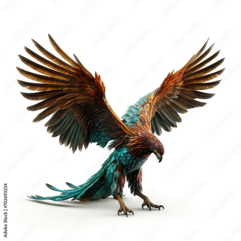 Obraz premium Peryton isolated on white background