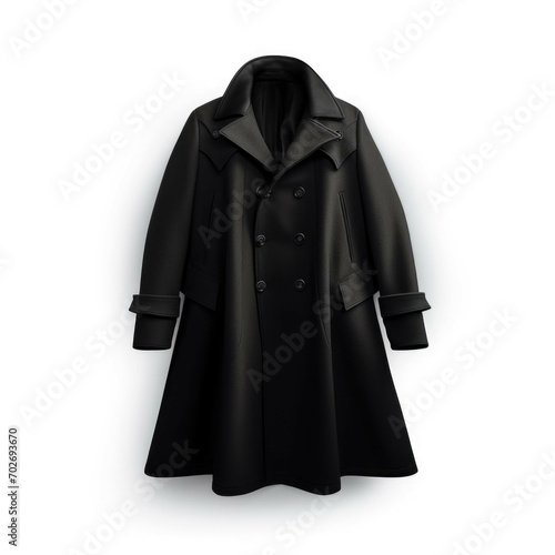 Black Coat isolated on white background