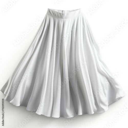 White Skirt isolated on white background