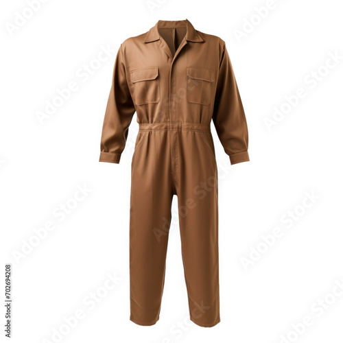 Brown Jumpsuit isolated on white background © Michael Böhm