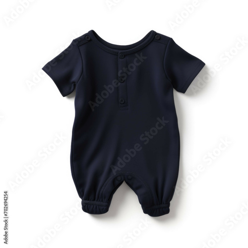 Navy Blue Romper isolated on white background