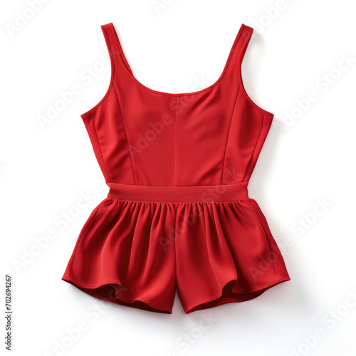 Red Romper isolated on white background