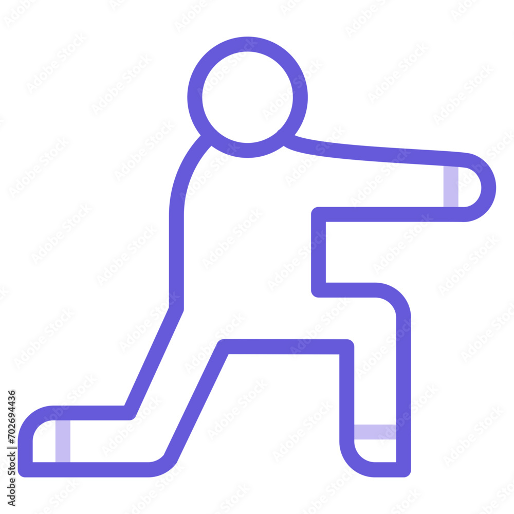 Low Lunge Right Icon of Physical Fitness iconset. Low Lunge Right Icon of Physical Fitness iconset.