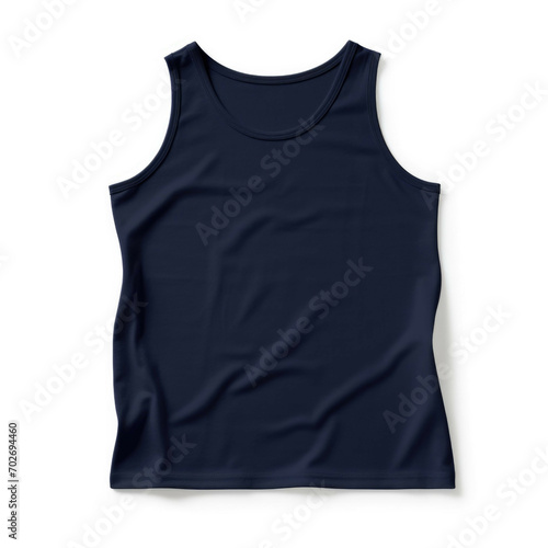 Navy Blue Tank Top isolated on white background