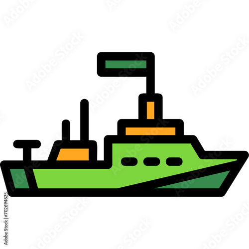 Naval ship Icon