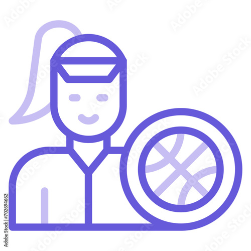 Sporty Lady Icon of Housekeeping iconset.