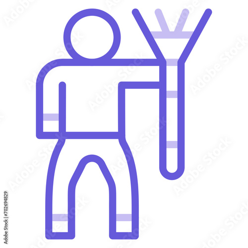 Cleaning Man Icon of Housekeeping iconset.