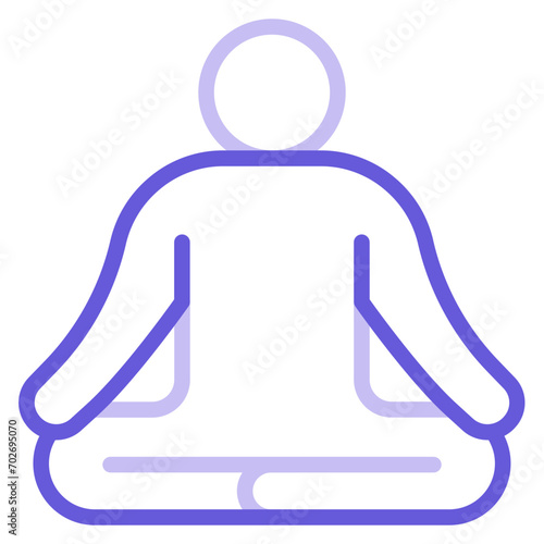 Meditation Icon of Workout App iconset.