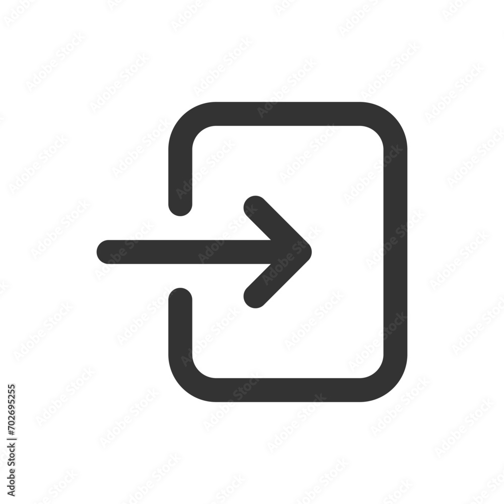Entry glyph vector icon isolated. Entry stock vector icon for web, mobile app and ui design Entry glyph vector icon isolated. Entry stock vector icon for web, mobile app and ui design