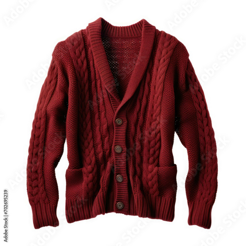 Bordeaux Cardigan isolated on white background © Michael Böhm