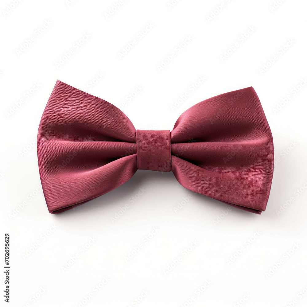 Bordeaux Bow Tie isolated on white background Bordeaux Bow Tie isolated on white background