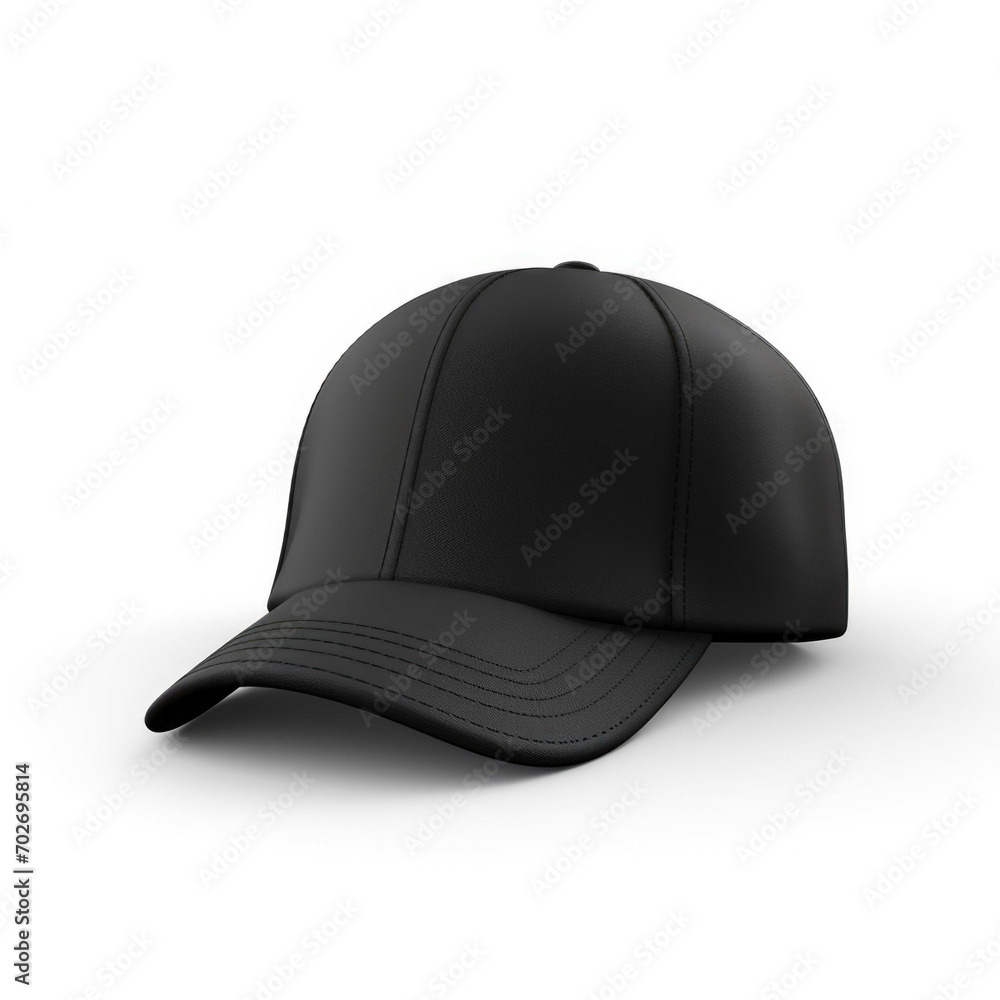 Black Cap isolated on white background Black Cap isolated on white background