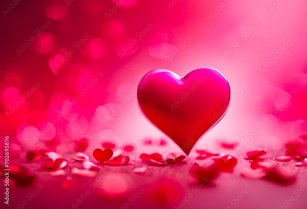 AI Generative illustration of a Valentines Day concept design AI Generative illustration of a Valentines Day concept design
