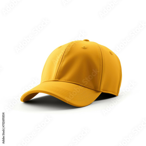 Yellow Cap isolated on white background