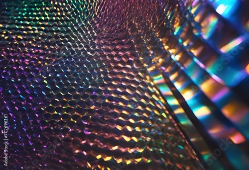 AI-generated illustration of an illuminated surface, with vibrant colors and textures