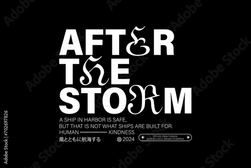 streetwear graphic tee typography design templates	
