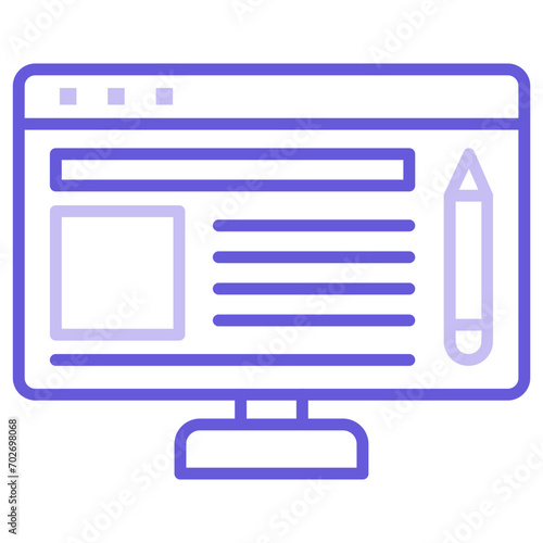 Website Blog Icon of Seo and Web iconset.