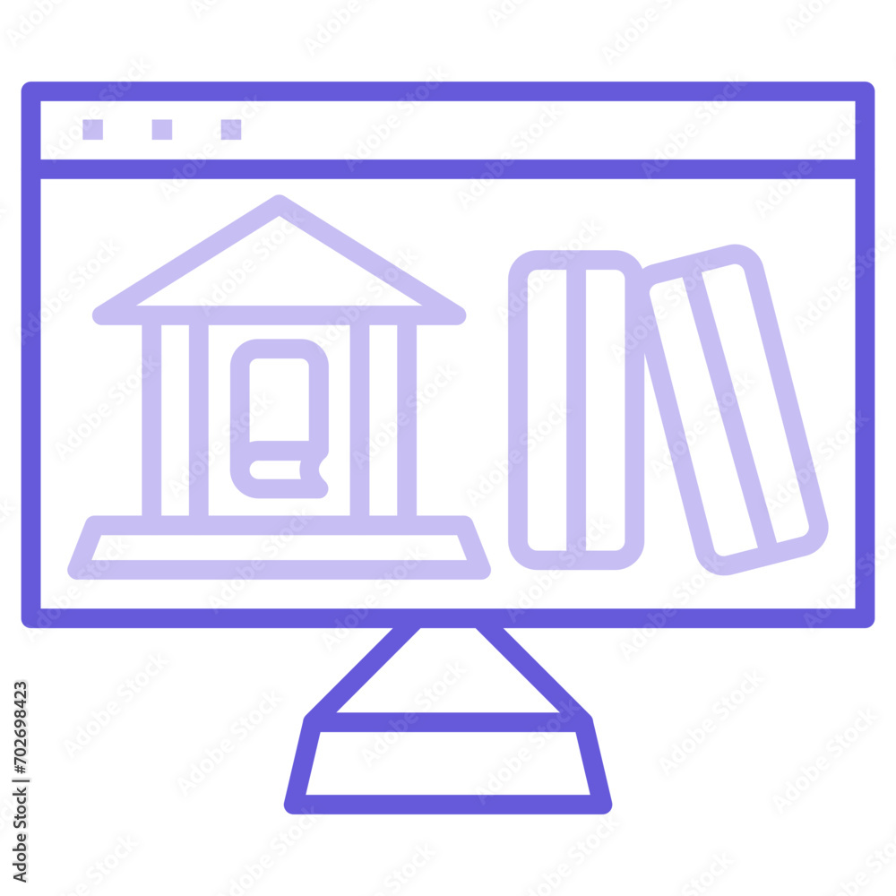Online Library Icon of Online Education iconset. Online Library Icon of Online Education iconset.