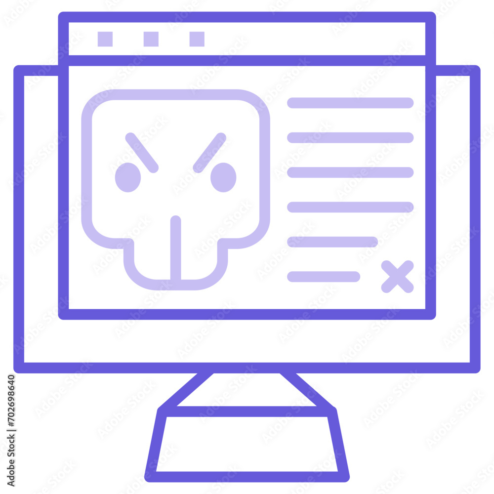 Website Hacked Icon of Security iconset. Website Hacked Icon of Security iconset.