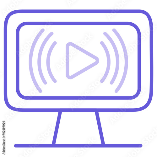 Live Streaming Icon of Digital Marketing iconset.