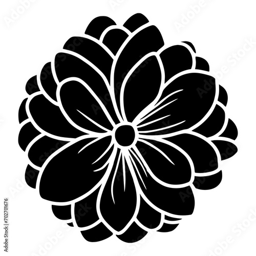 Hand drawn simple flower illustration