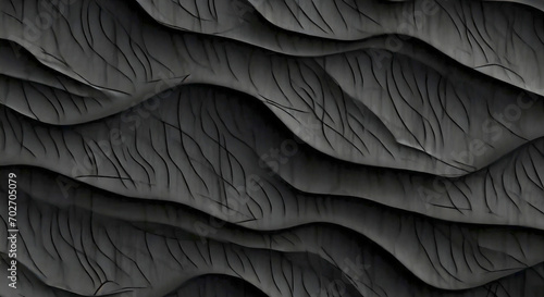 wall texture background wallpaper banner with waves, seamless pattern. generative ai