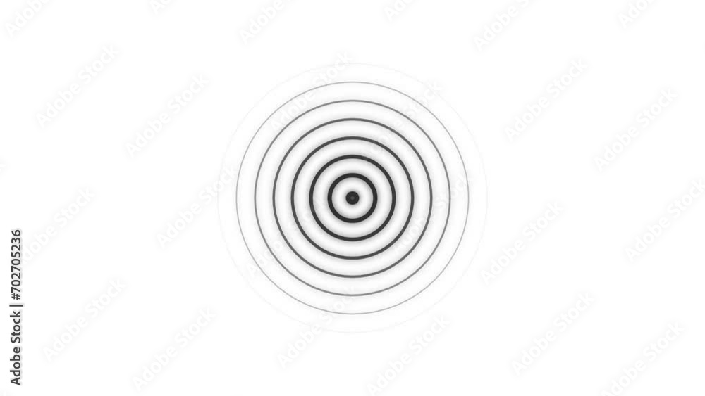 Abstract radio waves signal icon animation background Abstract radio waves signal icon animation background