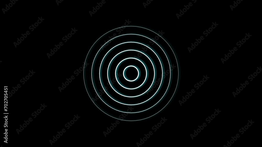 Abstract radio waves signal icon animation background Abstract radio waves signal icon animation background