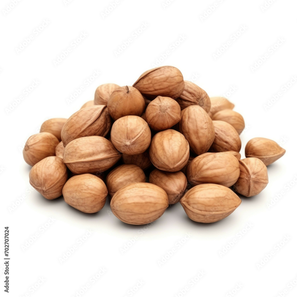 Chinkapin Nuts isolated on white background Chinkapin Nuts isolated on white background