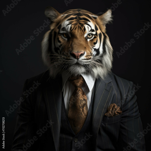 Tiger in a suit