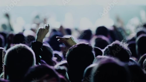 Concert nightclub show, nightlife popular silhouette photo