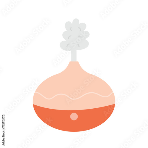 Electric oil diffuser flat vector illustration